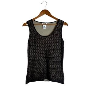Talbots brown knit pure silk tank‎ top. Size medium